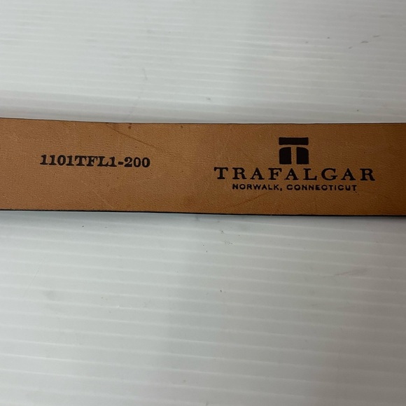 Trafalgar Potomac Brown Italian Leather Belt size 36 NWT - Picture 6 of 9